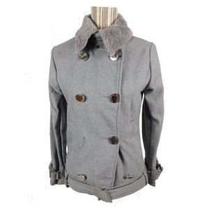 Riflessi Mens Premium Collection Gray Wool Coat